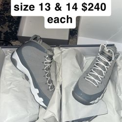 size 13 & 14 cool grey 9s