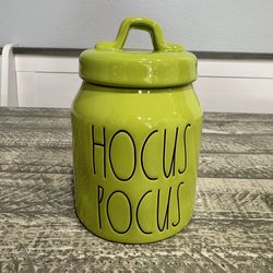 Rae Dunn Halloween baby size canister “Hocus Pocus”