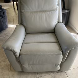 Jason Furniture Powered Glider, Swivel Recliner Light Gray, rarely used. See descr. for more info.