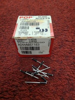 1/8" black pop rivets