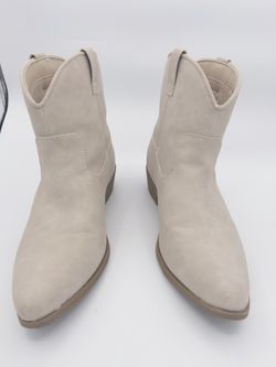 Arizona Jean Co. Women's Beige Western Ankle Booties – Size 9M
