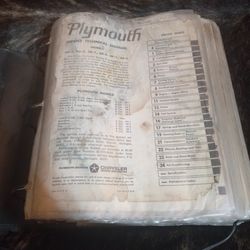 Plymouth Service Technical Manual
