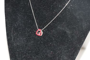 Red Heart Cookie Lee Necklace