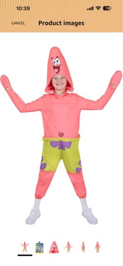 SpongeBob SquarePants Patrick Official Youth Onesie Halloween Costume - Premium Quality Onesie Jumpsuit