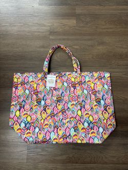 Virah Bella Colorful Feather Print Quilted Bag