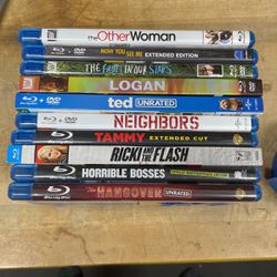 10 Blu-Ray DVDs - $10 For All - mint condition