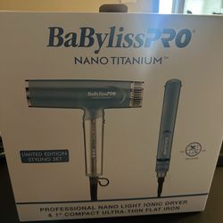 Brand new babyliss pro blow dryer and mini straightener