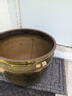 Big metal vase