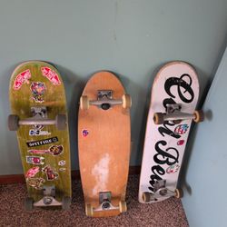 Three Skate Boards 