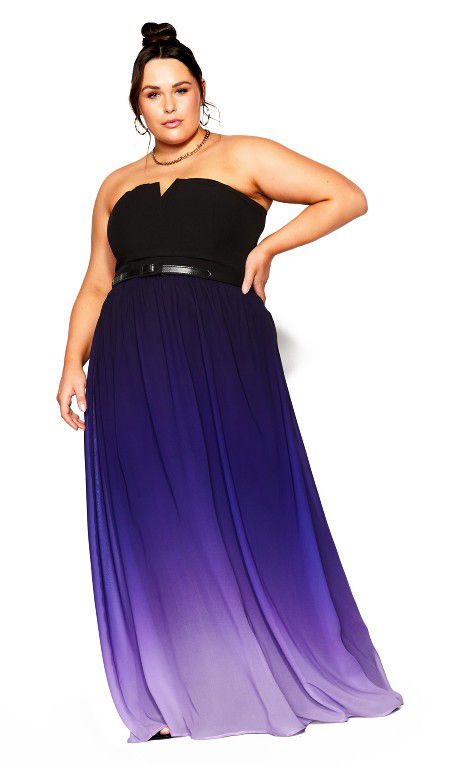 Beautiful Purple Ombre Dress 