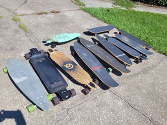 Over 10 Longboards Skateboards - Retrospec, Z-Flex, Santa Cruz, LandShark, Urban Ranger LDP Pro, Penny - $20 and up