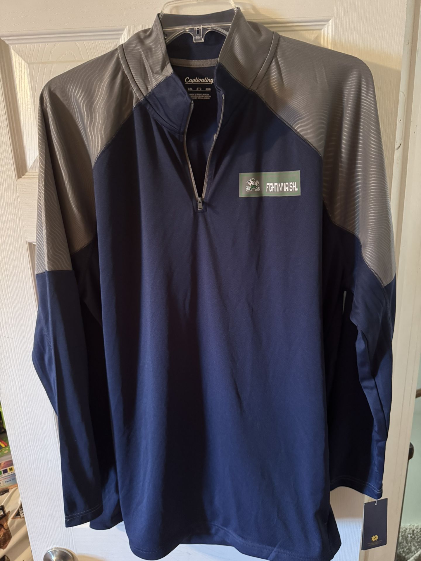 Notre Dame Fighting Irish XXXL(3xl) Quarter Zip