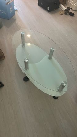 Coffee Table  Mid century MCM Glass