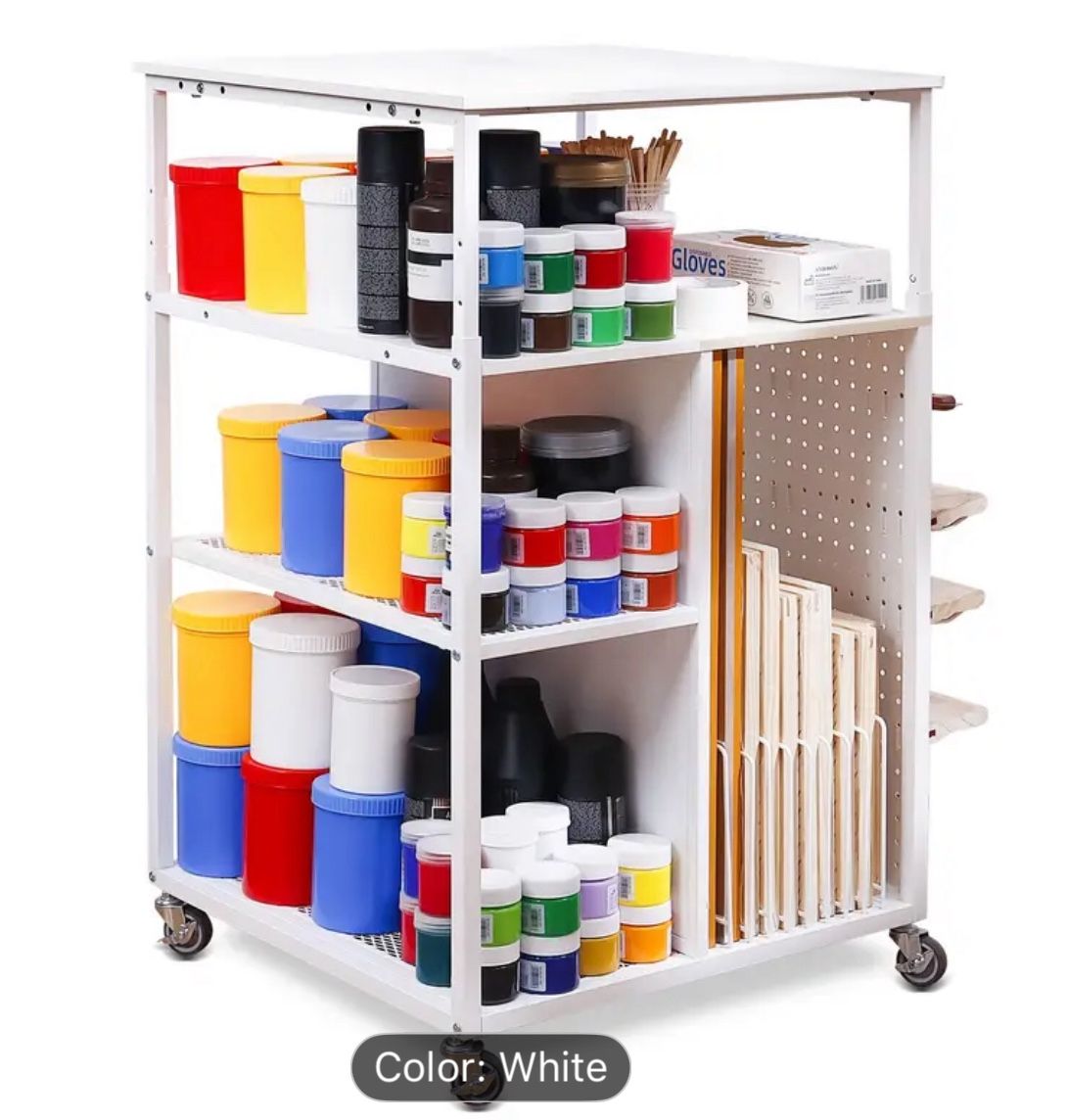 NEW IN BOX Storage Cart Organizer White