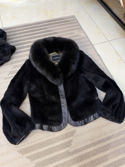 Black fur bolero jacket, cropped & fluffy — NJ
