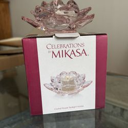 Crystal Flower Tealight  Holder