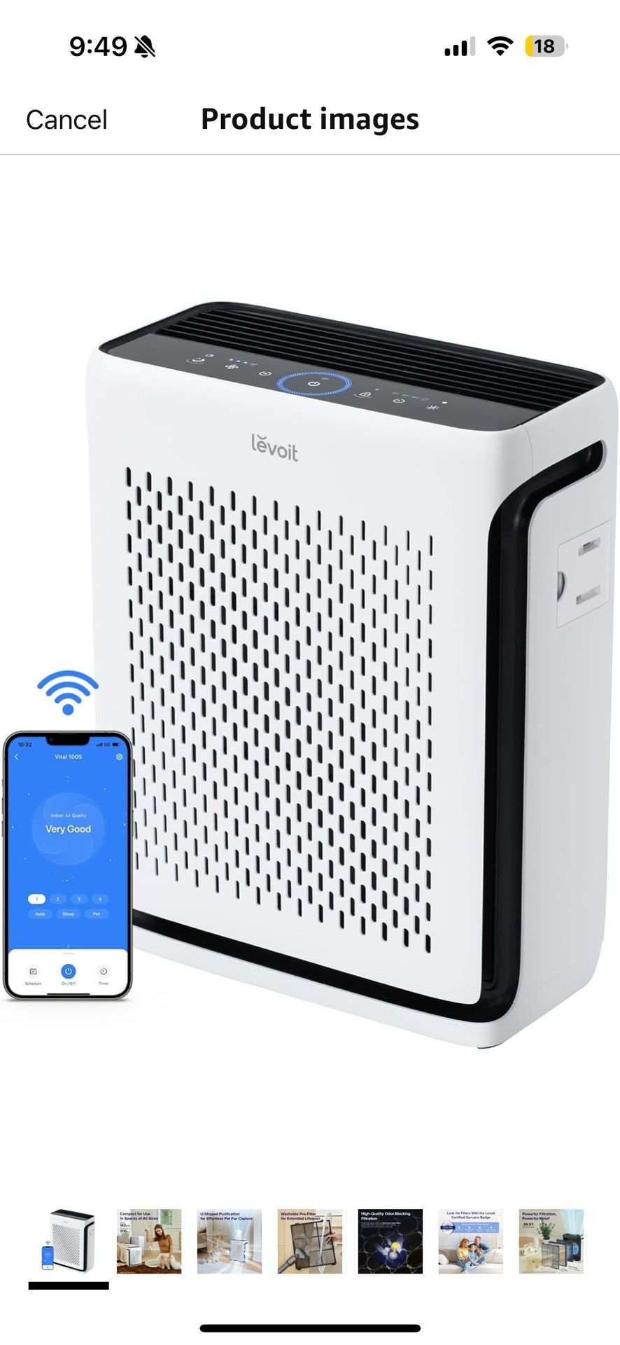Levoit Air Purifier (Gently Used)