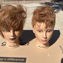 4 cosmetology mannikins Heads