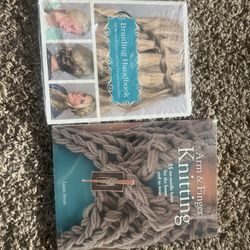 Craft books-Arm/Finger knitting and Braiding-sold together