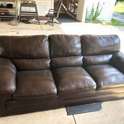 Nice Barely Used Leath Couch