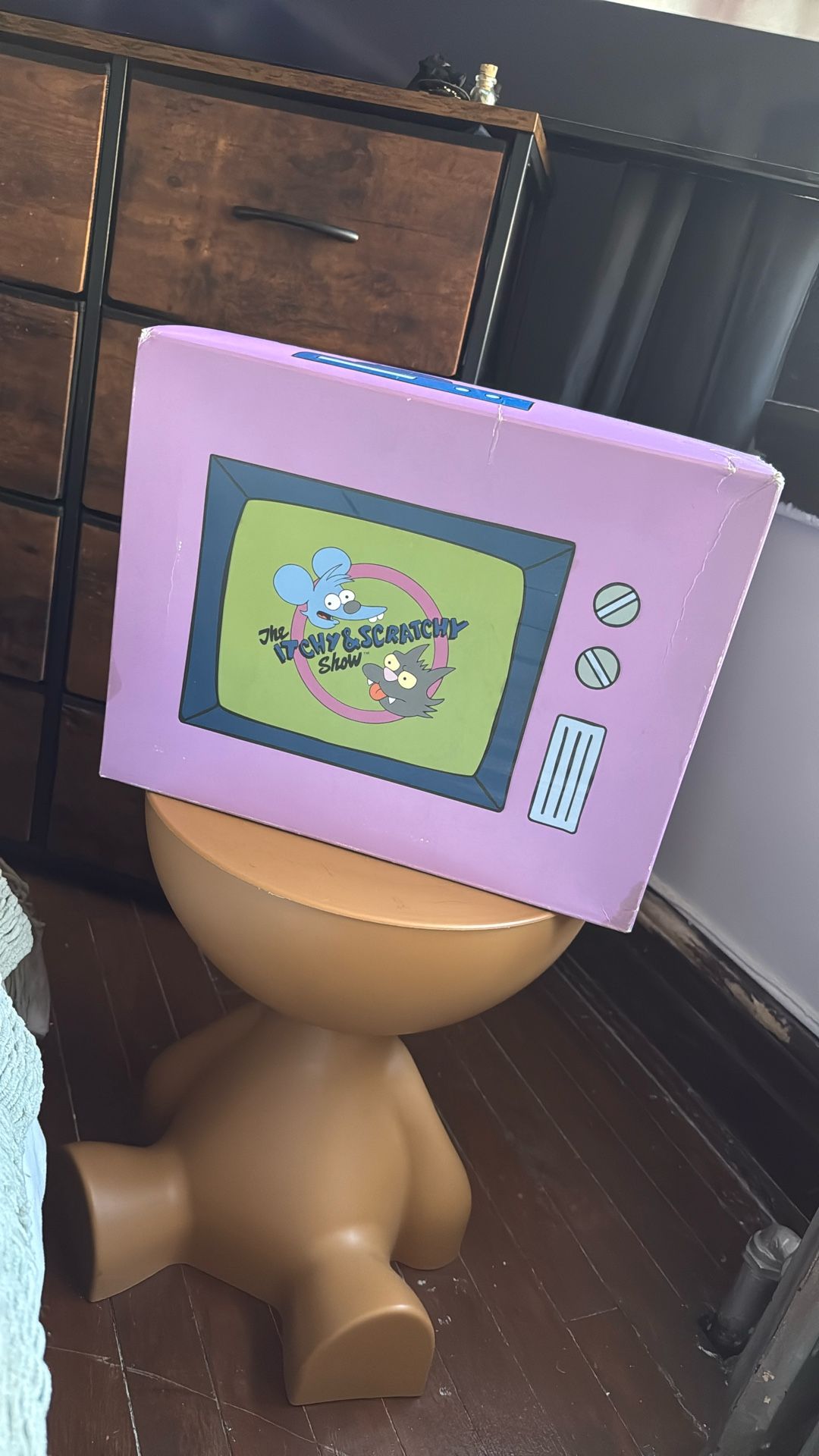 Adidas The Simpsons High Top Shoes Mens Pink Gray And White