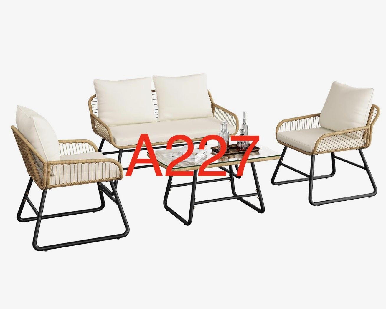 4 Piece Patio Set