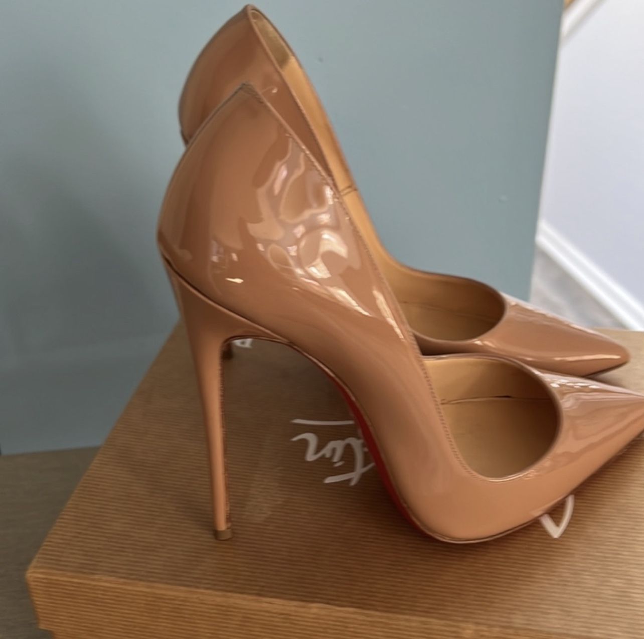 Original Tan Christian Louboutin in really good condition