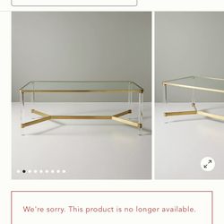 Anthropologie Oscarine Lucite Dining Table