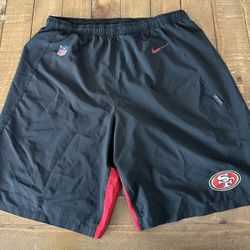 Nick Bosa #97 Player Issued  Men's Nike Woven 49ers Player Practice Flex Shorts L Black