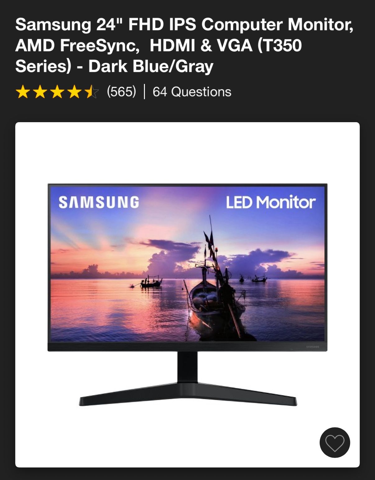 Samsung 24” Monitor