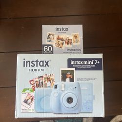 Brand New Instax Mini 7+ Camera And 60 Film Bundle