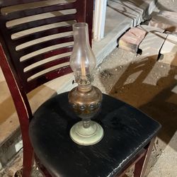 Antique kerosene lamp