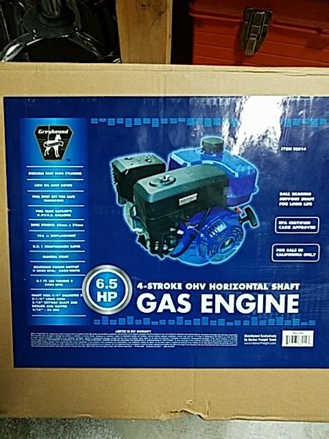 Greyhound 6.5 HP 4 Stroke Gas Engine