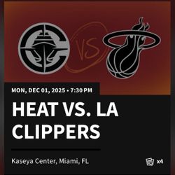 Miami Heat Vs LA Clippers Tickets 