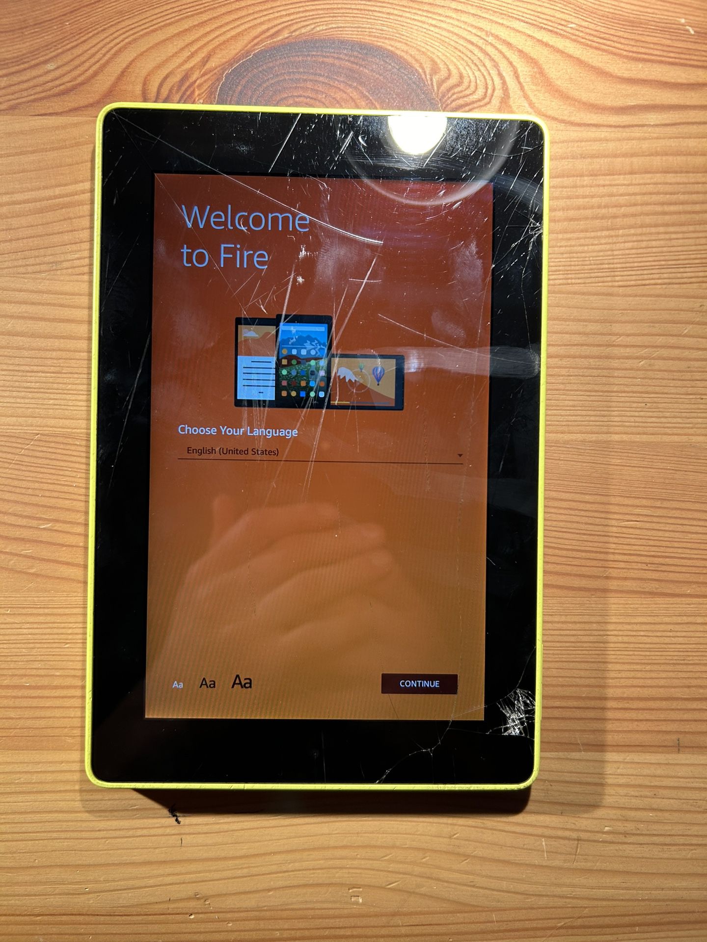 Amazon Kindle Fire HD 7 yellow
