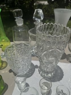 2 Pieces of “Crystal” Glass very elegant