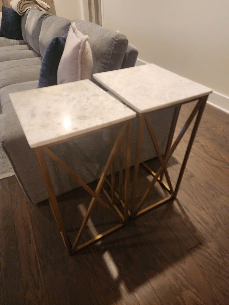 Gold C Tables - Pair
