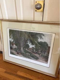 The Village Elms Wall Art With Frame