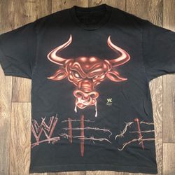 Travis Scott Cactus Jack x WWE the Rock Brahma Bull T-Shirt Size Large