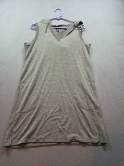 women's gray sleeveless v-neck t-shirt dress by Reflex size S