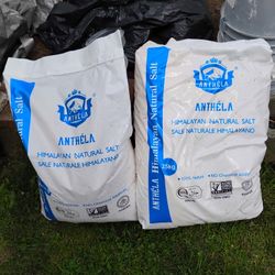 Two Bags Anthela 25kg Himalayan Natural Pink Salt 