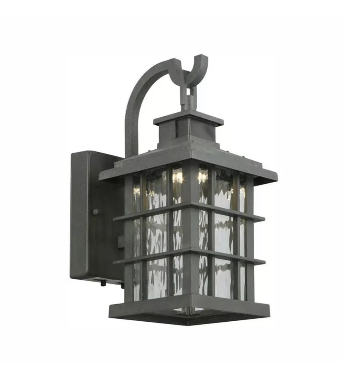 HOME DECORATORS Summit Ridge Collection Zinc Motion Sensor Outdoor LED