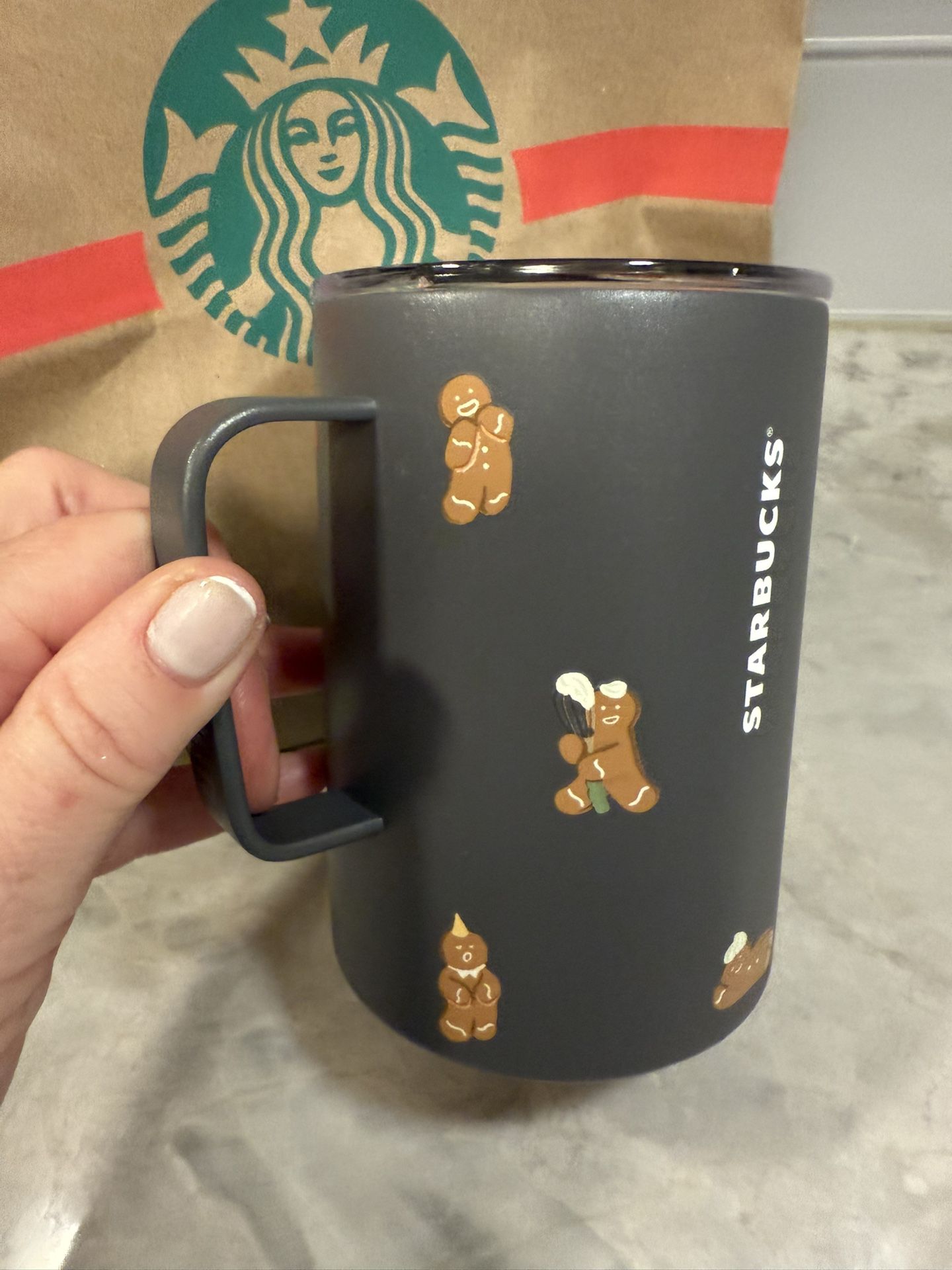 MiiR x Starbucks Stainless Gingerbread Man Mug