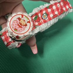 Strawberry Shortcake Dog Collar Size Small NWT
