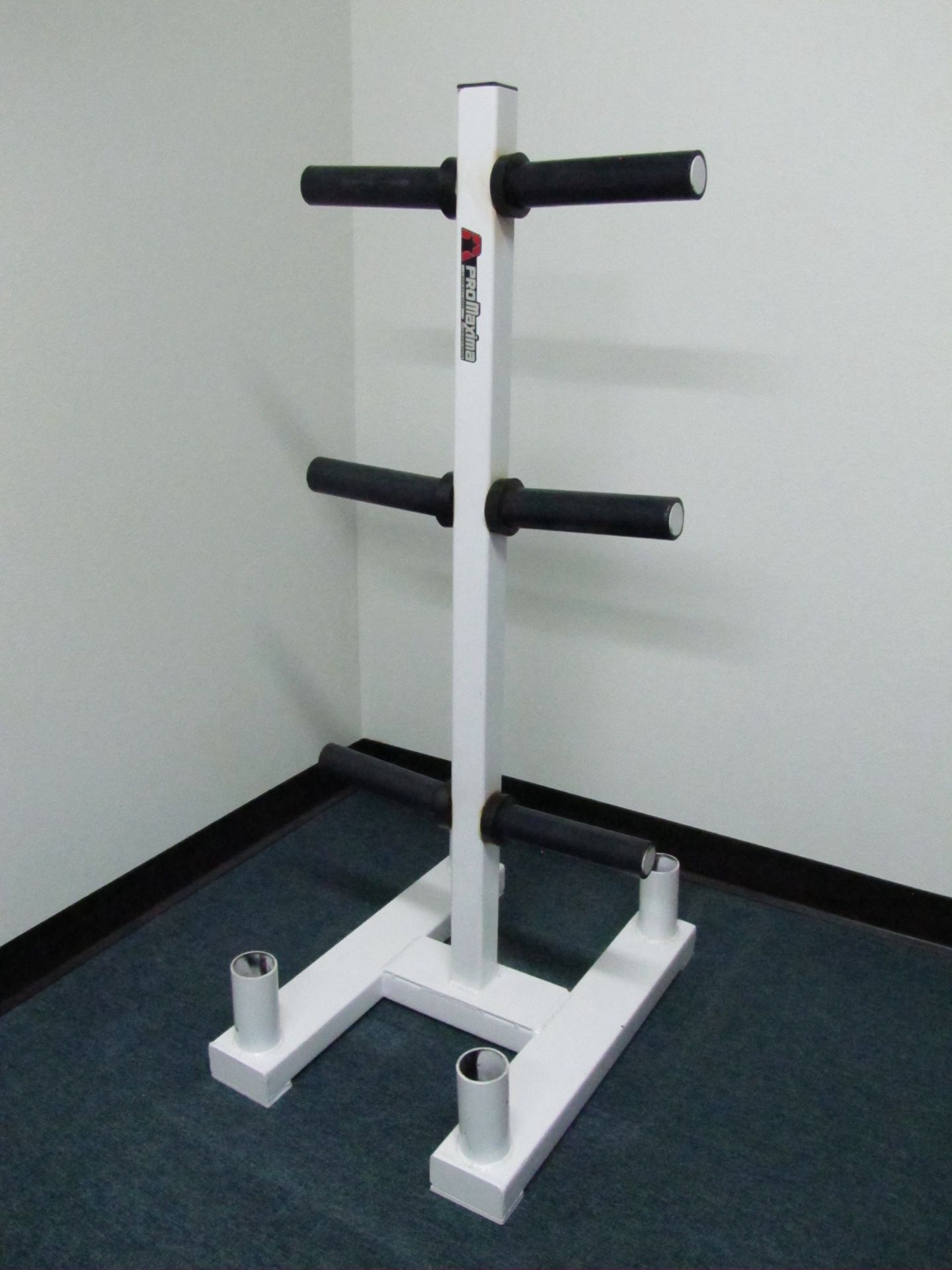 ProMaxima Weight Plate Holder/Tree With Bar Holders 