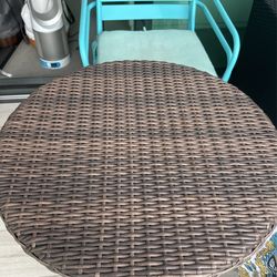 Outdoor Table W/2 Chairs + 1 Chair For Free 