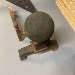 Antique Fireplace Cannon Ball Grates 