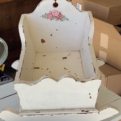 **** RARE FIND! SHABBY CHIC SOLID WOODEN ROCKING CRADLE - PLS READ DESCRIPTION & SEE MY OTHER LISTINGS ****