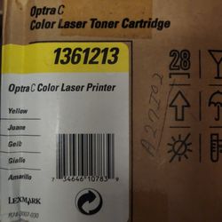 Lexmark 1361213 Yellow Toner Cartridge is used for the Lexmark Optra C printer