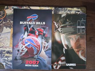 Vintage Buffalo Bills 2007 & Buffalo Sabres 2005-2006 Media Guides